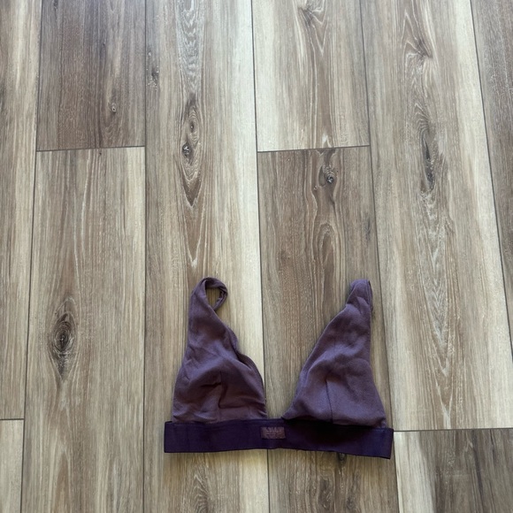Skims womens cotton rib plunge Bralette size XL - Picture 2 of 5